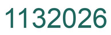 Number 1132026 green image