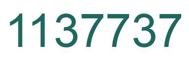 Number 1137737 green image