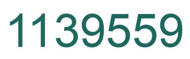 Number 1139559 green image