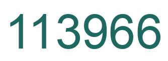 Number 113966 green image