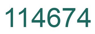 Número 114674 imagen verde