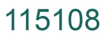 Number 115108 green image