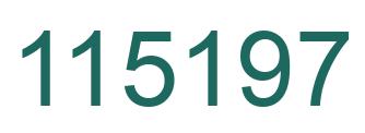Número 115197 imagen verde