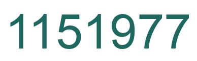 Número 1151977 imagen verde
