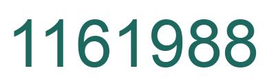 Number 1161988 green image