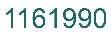 Number 1161990 green image