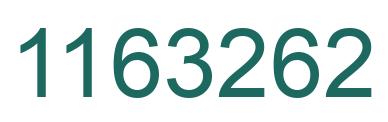 Number 1163262 green image