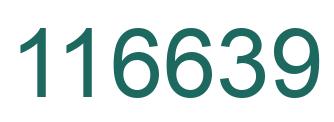 Number 116639 green image