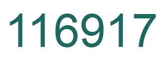 Number 116917 green image