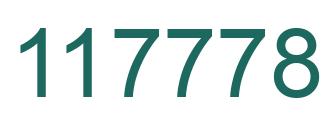 Number 117778 green image
