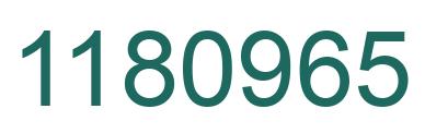 Number 1180965 green image