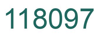 Number 118097 green image
