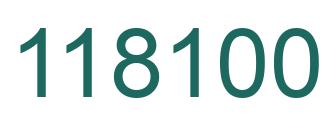 Número 118100 imagen verde