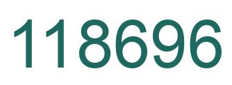 Number 118696 green image