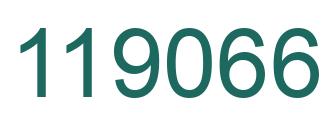 Number 119066 green image