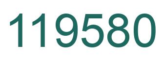 Número 119580 imagen verde
