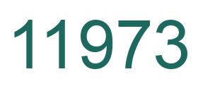 Number 11973 green image