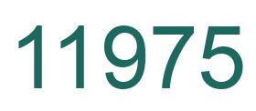 Number 11975 green image