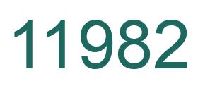 Number 11982 green image