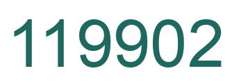 Number 119902 green image