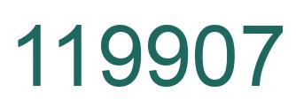 Number 119907 green image