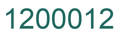 Number 1200012 green image