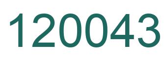 Number 120043 green image