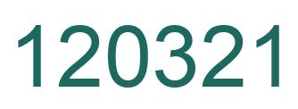 Number 120321 green image