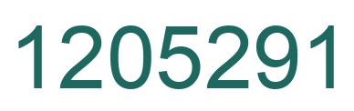 Number 1205291 green image