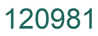 Número 120981 imagen verde