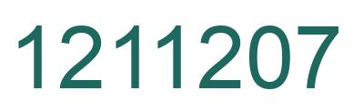 Number 1211207 green image