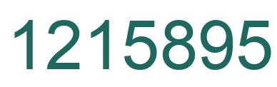 Number 1215895 green image