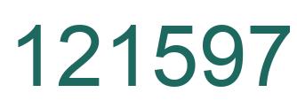 Number 121597 green image