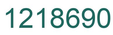 Número 1218690 imagen verde