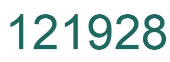 Number 121928 green image