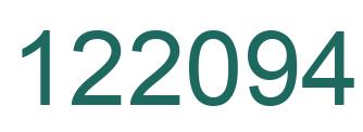Number 122094 green image