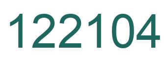 Number 122104 green image