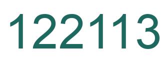 Number 122113 green image