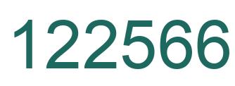 Number 122566 green image