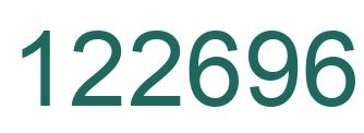 Number 122696 green image