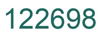 Number 122698 green image