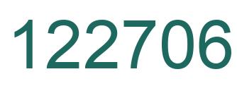 Number 122706 green image