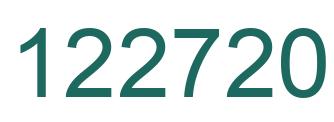 Number 122720 green image