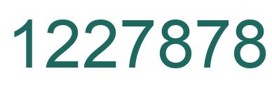 Number 1227878 green image