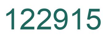 Number 122915 green image