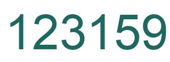 Número 123159 imagen verde