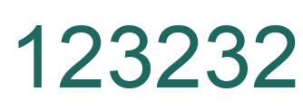 Number 123232 green image