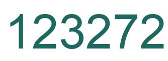 Number 123272 green image