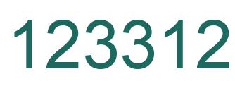 Number 123312 green image