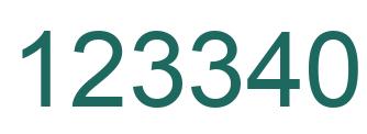 Número 123340 imagen verde